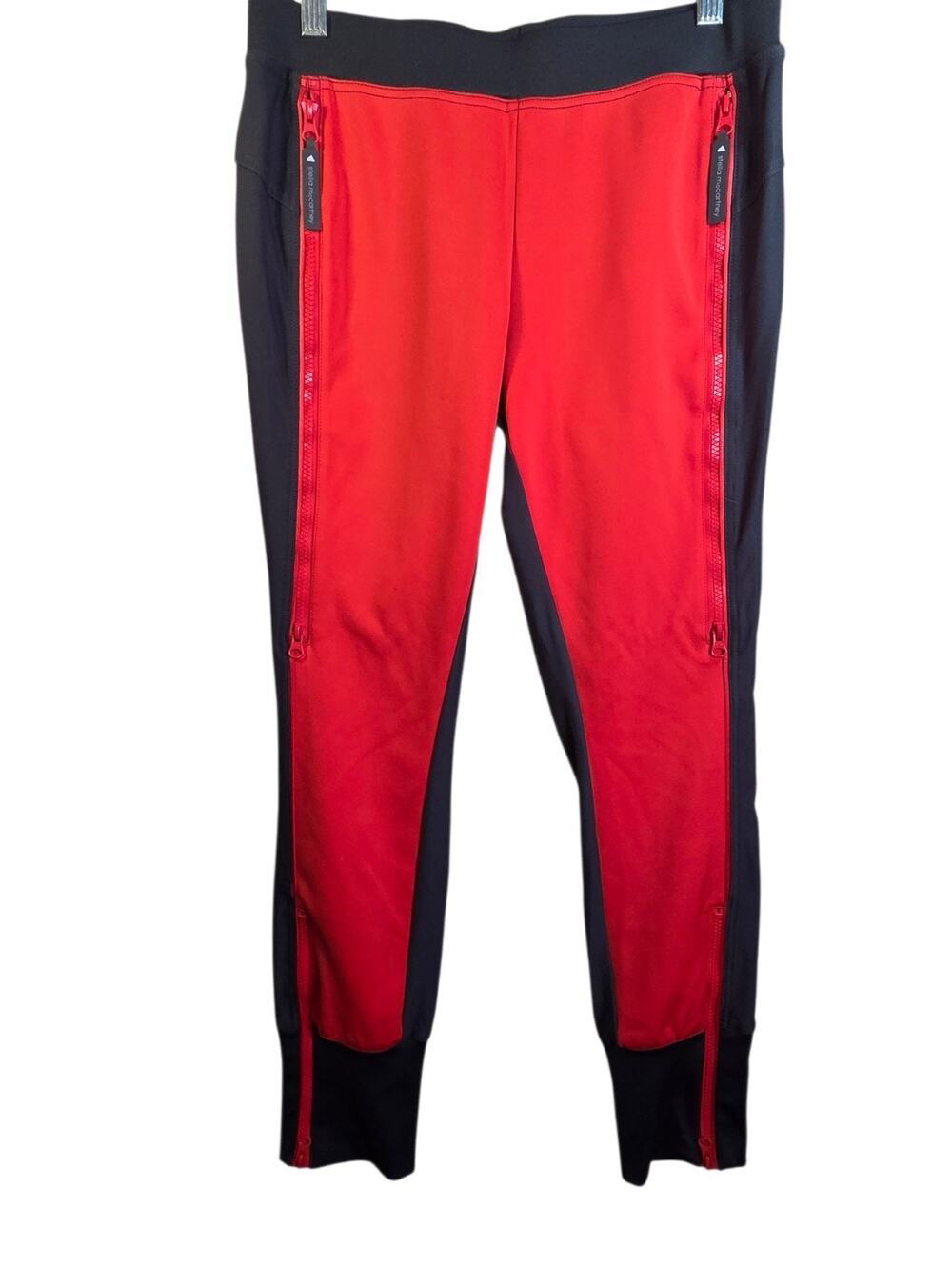 ADIDAS BY STELLA MCCARTNEY LEGGINGS size Medium Red Grey Workout Active